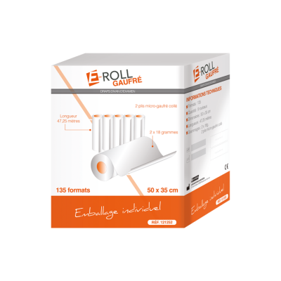Drap d’examen E-Roll gaufrés